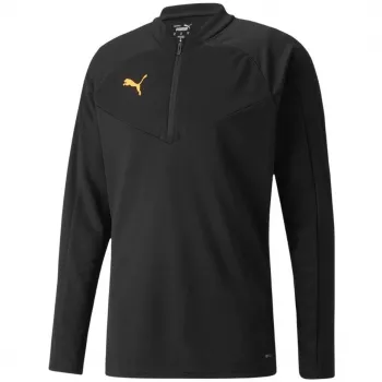 Top de treino com fecho de 1/4 PUMA individualFINAL homem preto