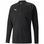 Top de treino com fecho de 1/4 PUMA individualFINAL homem preto