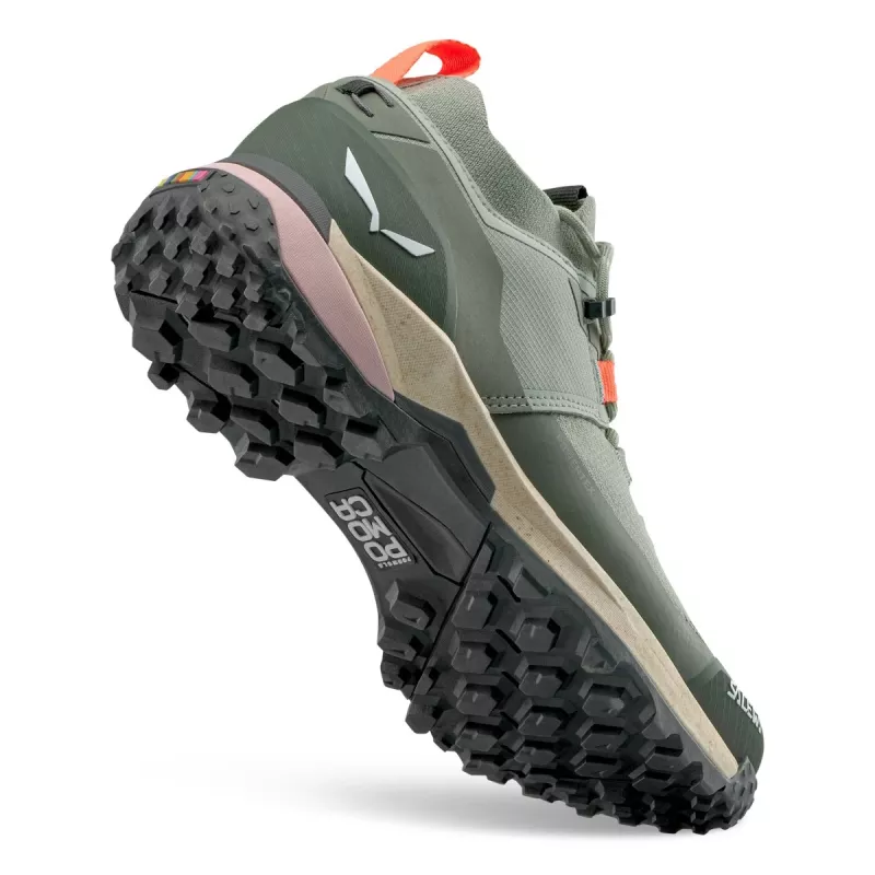 Sapatos baixos de caminhada Salewa Puez 2 Knit PTX mulher - Shadow/Olive - EU 36,5