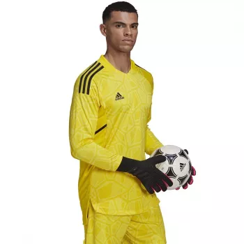 Camisola de guarda-redes de manga comprida adidas Condivo 22 para homem Solar Yellow
