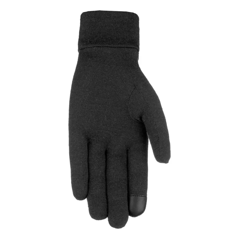 Luvas interiores de lã Salewa Cristallo Liner Preto Tamanho L