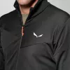Salewa Puez Cammino Polarlite fleece half-zip para homem Black Out L