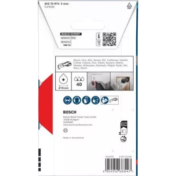 Lâmina de serra segmentada Bosch Expert Carbide-RIFF Starlock 85 mm RT3 grossa para remover argamassa de juntas
