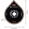 Lâmina de serra segmentada Bosch Expert Carbide-RIFF Starlock 85 mm RT3 grossa para remover argamassa de juntas