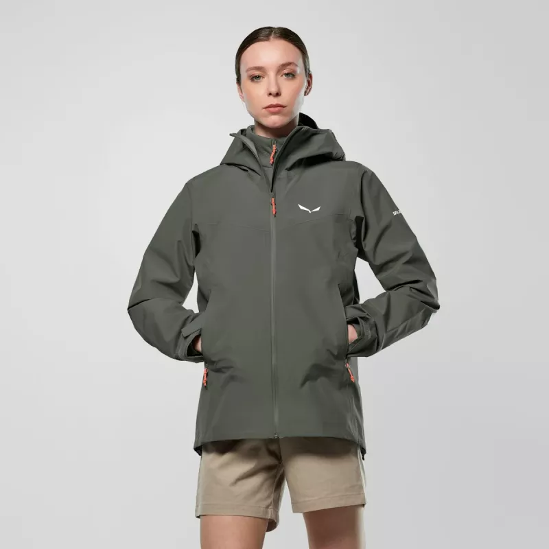 Casaco Salewa Puez GTX 3L para mulher Cactus Green