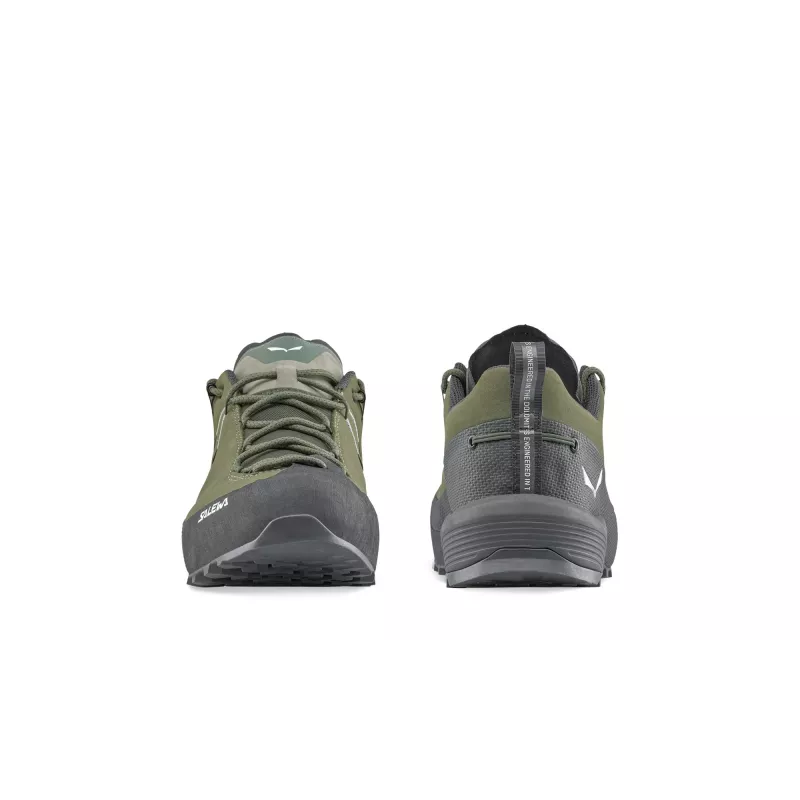 Sapatos de aproximação Salewa Wildfire Leather 2 GTX para homem Faded Green/Preto EU 40.5