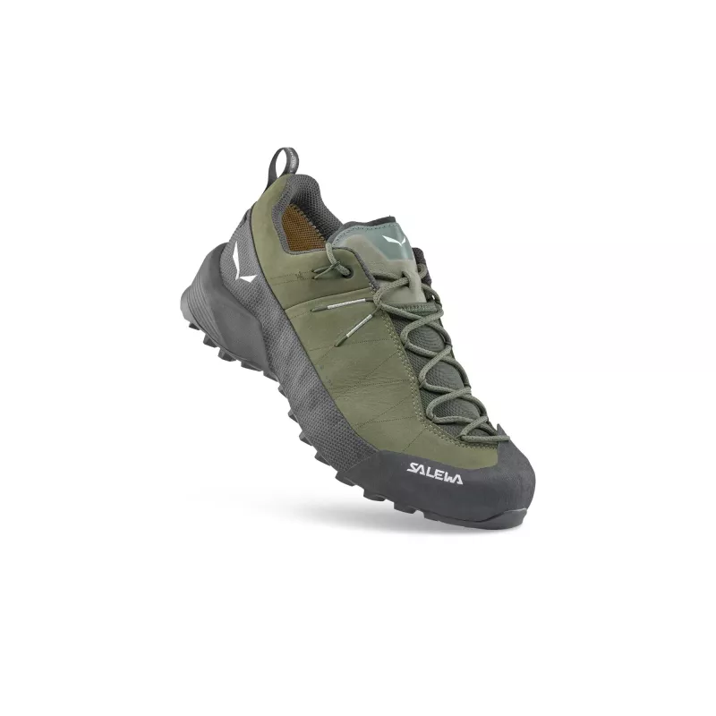 Sapatos de aproximação Salewa Wildfire Leather 2 GTX para homem Faded Green/Preto EU 40.5