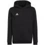 Sweatshirt com capuz adidas Entrada 22 para criança Preto 128cm