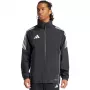 Casaco de chuva de futebol adidas Tiro 24 Rain homem preto/branco XL