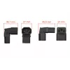 Adaptador de rede em ângulo IEC C14 para C13 Kabelmeister, 10A 250V, preto