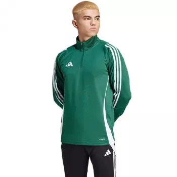 Top de treino adidas Tiro 24 homem sweatshirt verde-branco IS1040 2XL