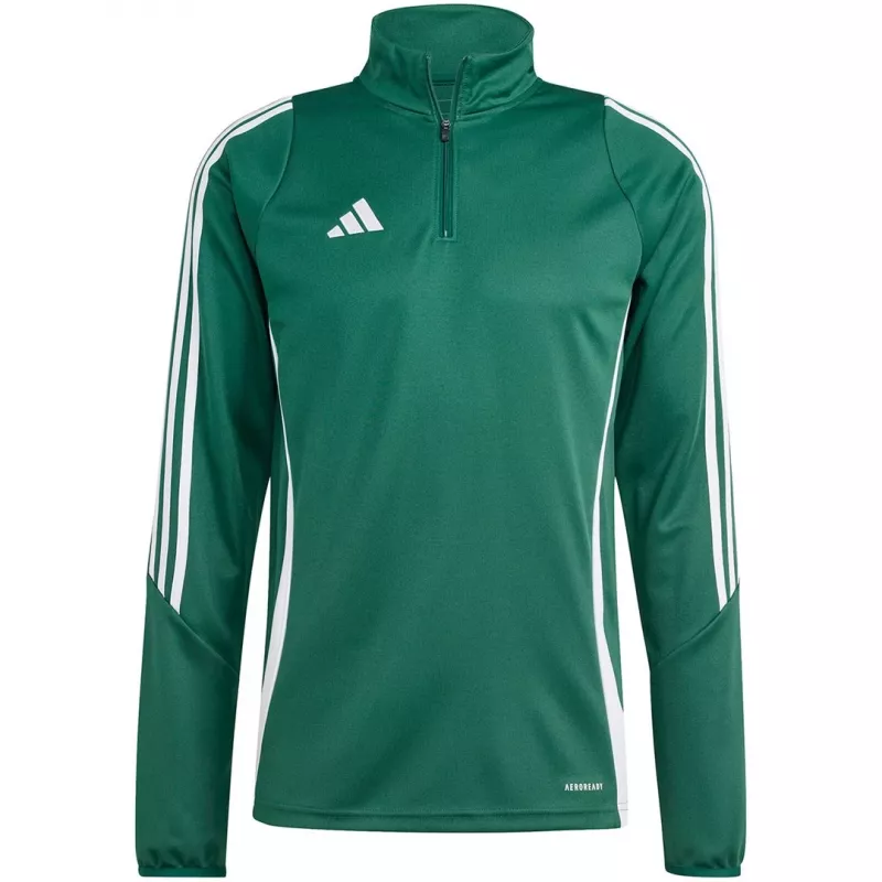 Top de treino adidas Tiro 24 homem sweatshirt verde-branco IS1040 2XL