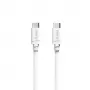 Cabo Hama USB-C para USB-C, 2 m, 60 W Power Delivery, branco