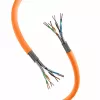 EFB Elektronik INFRALAN Cabo de Instalação a Granel 1m SFTP Cat.7 LSZH Laranja