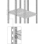 EFB Elektronik Prateleira Fixa de Carga Pesada 6U Montagem Lateral 200 kg Cinzento Claro RAL 7035