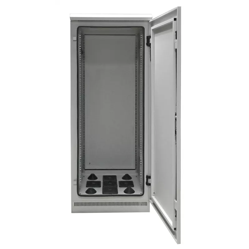 EFB ELEKTRONIK Armário de Rede 19 polegadas 42U 800x800, IP55, com base pré-montada, RAL7035