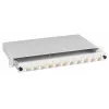 EFB Elektronik BA71533.24 Caixa de Fusão de Fibra para Rack 24 Portas E2000/APC Monomodo, 1U, OS2, com Pigtails