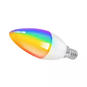 LogiLink WiFi Smart lâmpada vela E14, compatível com Tuya