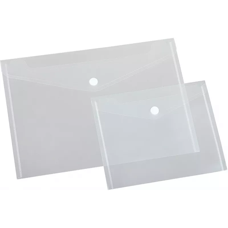 Eichner Capas de Documentos DIN A4 Horizontal Transparentes Lisas, Pack de 5
