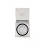 LogiLink ET0006 Temporizador Mecânico para Exterior, IP44, 3680 W, 16 A, Programa Diário, 96 Segmentos, Intervalos de 15 Minutos, Schuko, Preto/Cinzento