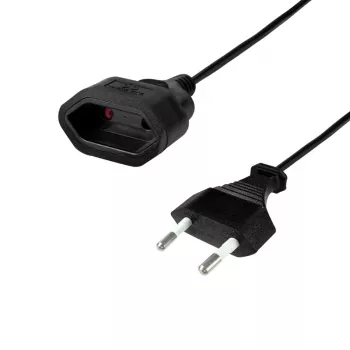 LogiLink Cabo de Extensão Ficha Euro CEE 7/16 para Conector Fêmea 0,2 m Preto