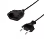 LogiLink Cabo de Extensão Ficha Euro CEE 7/16 para Conector Fêmea 0,2 m Preto