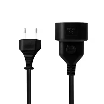LogiLink Cabo de Extensão Ficha Euro CEE 7/16 para Conector Fêmea 0,2 m Preto