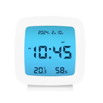 LogiLink Despertador Digital, Forma de TV, Branco