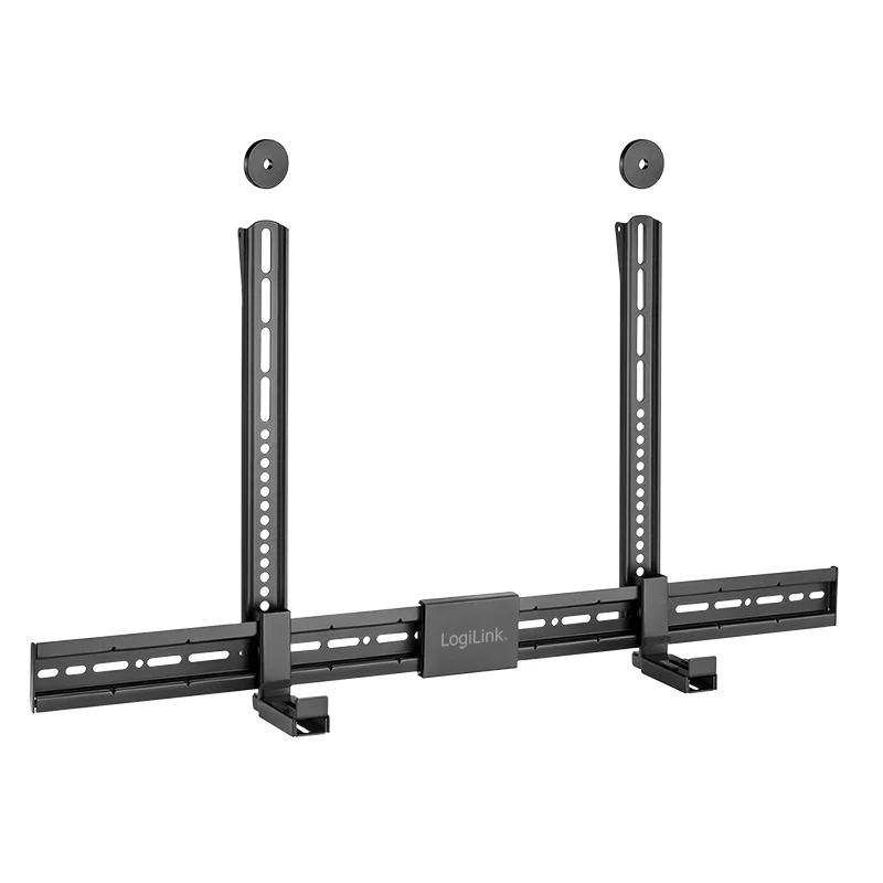 LogiLink BP0205 Suporte Universal para Soundbar, Suporte VESA, Profundidade Ajustável 86-155mm, 15kg, Preto