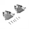 EFB Elektronik 29432.1V2 Cobertura Totalmente Metálica E-GP25G com Alívio de Tensão, D-Sub 25 polos, Blindagem EMI/RFI, Liga de Zinco, Prateado