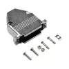 EFB Elektronik 29432.1V2 Cobertura Totalmente Metálica E-GP25G com Alívio de Tensão, D-Sub 25 polos, Blindagem EMI/RFI, Liga de Zinco, Prateado