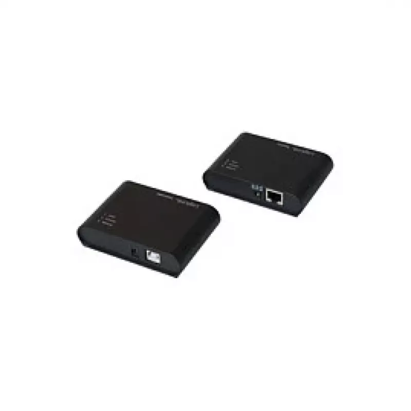LogiLink Extensor USB 2.0 Cat.5 com Hub de 4 Portas, 50 m, Preto
