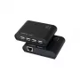 LogiLink Extensor USB 2.0 Cat.5 com Hub de 4 Portas, 50 m, Preto