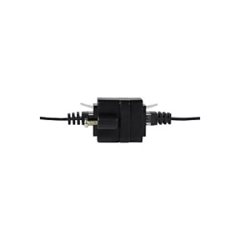LOGILINK NP0098 Acoplador RJ45 com Flange de Montagem, 2x Conector Fêmea RJ45, Cat.5e UTP, Preto