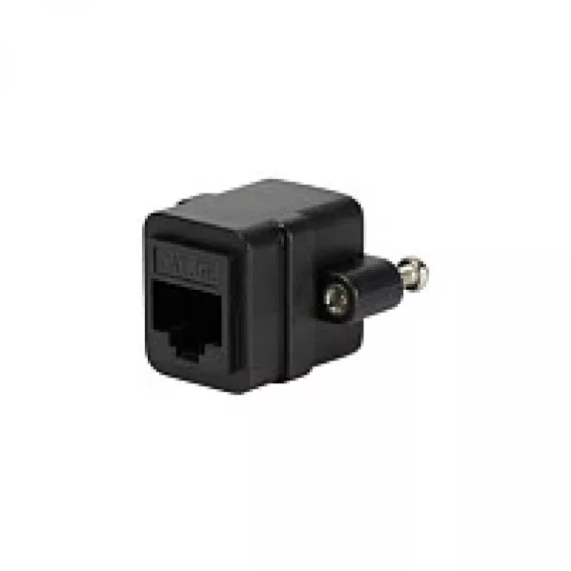LOGILINK NP0098 Acoplador RJ45 com Flange de Montagem, 2x Conector Fêmea RJ45, Cat.5e UTP, Preto