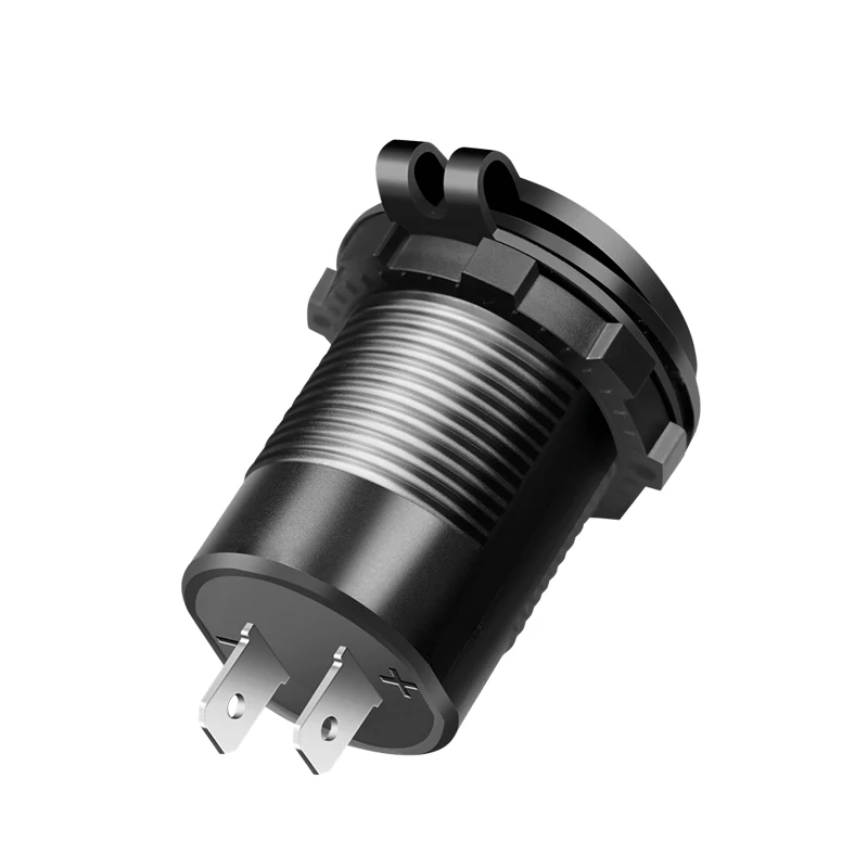 LogiLink PA0330 Carregador USB de automóvel de encastrar, USB-A + USB-C, 60 W, Power Delivery, preto