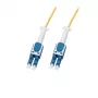 LogiLink Cabo de Rede de Fibra Ótica Uniboot Push-Pull LC-LC OS2, 5,0 m