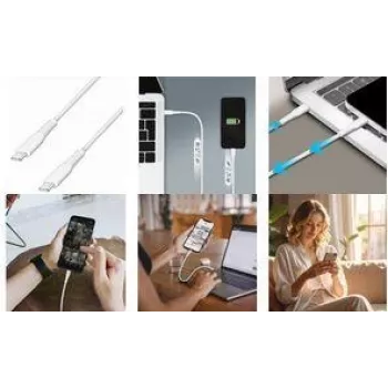 LogiLink CU0265 Cabo USB 2.0 Type-C, 3 m, Branco, 480 Mbps, Carregamento 60W