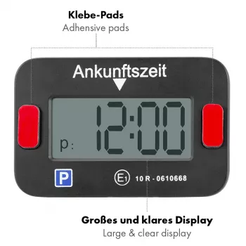 LogiLink Disco de Estacionamento Eletrónico, Certificado KBA, Preto