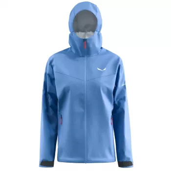 Casaco impermeável de mulher Salewa Puez Aqua 4 PTX 2.5L Morning Blue M