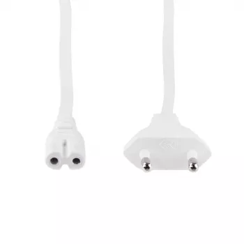 Cabo de alimentação LogiLink CP193W CEE 7/16 para IEC C7 branco 5 m