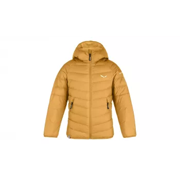 Casaco de penas infantil Salewa Brenta RDS Down Jacket, Spruce Yellow, 116-128 cm