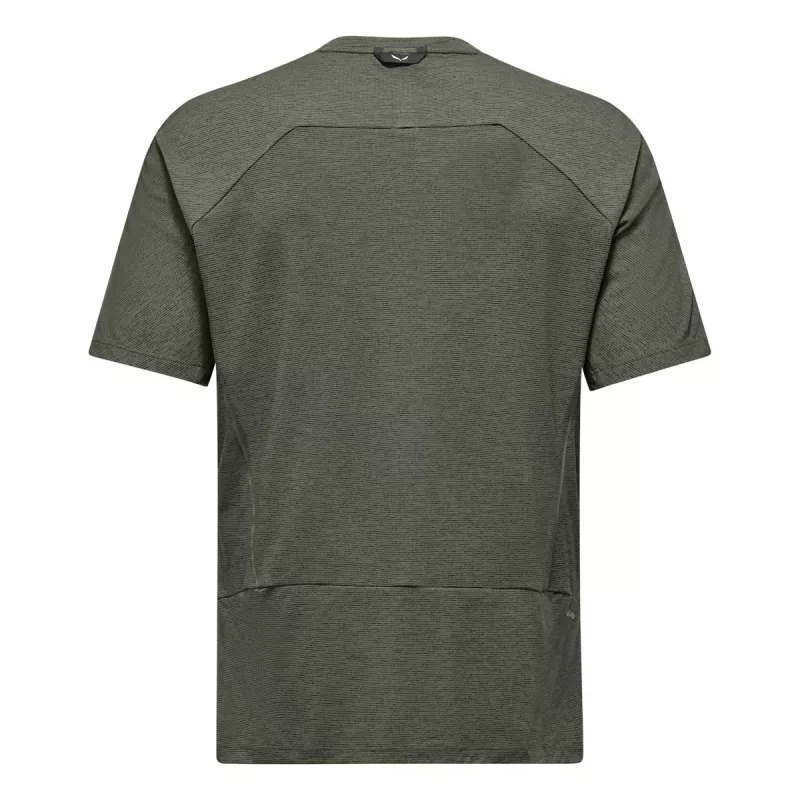 T-shirt de vento Dry Salewa Pedroc de homem Faded Green XL