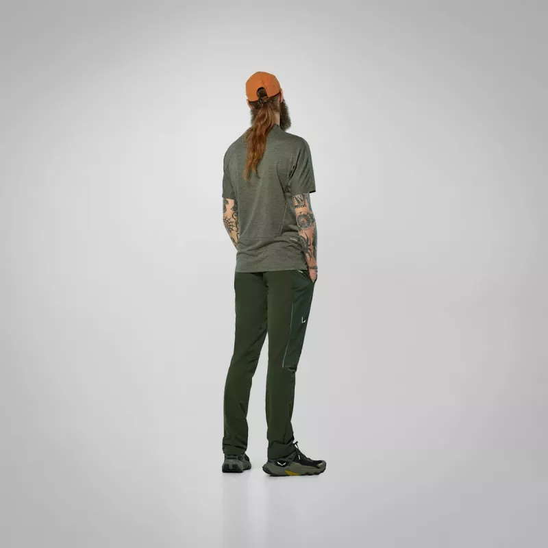 T-shirt de vento Dry Salewa Pedroc de homem Faded Green XL