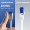 Cabo de patch Cat.6A Slim S/FTP LSZH LogiLink, cinzento, 7,5 m, SlimLine