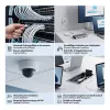 Cabo de patch SlimLine Cat.6A S/FTP LSZH LogiLink, branco, 3 m