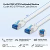 Cabo de patch Cat.6A Slim S/FTP LSZH LogiLink, branco, 5 m, SlimLine