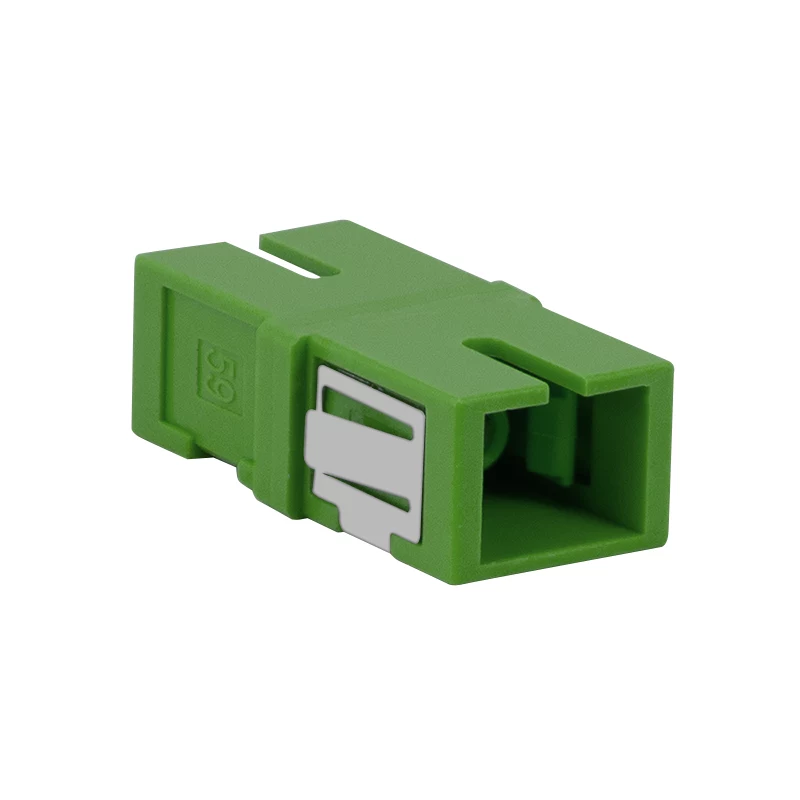 Adaptador de fibra ótica LogiLink FA01SC8 SC Simplex APC, sem flange, verde, pack de 12