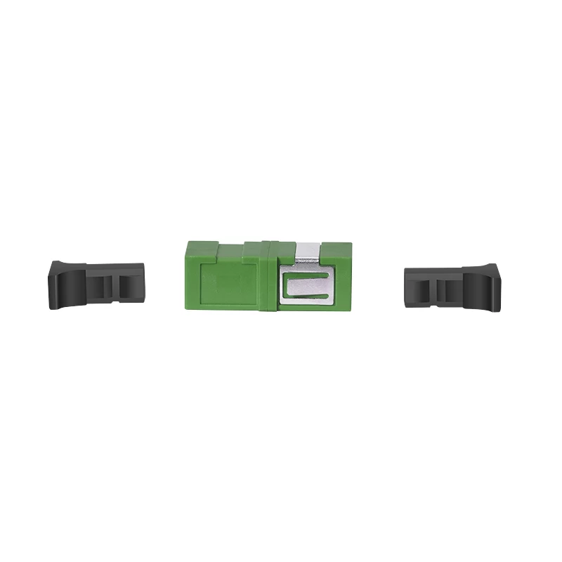 Adaptador de fibra ótica LogiLink FA01SC8 SC Simplex APC, sem flange, verde, pack de 12