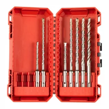 Conjunto de brocas SDS Plus M2 Milwaukee, 7 peças (5, 6, 8 x 110 mm; 6, 8, 10, 12 x 160 mm)